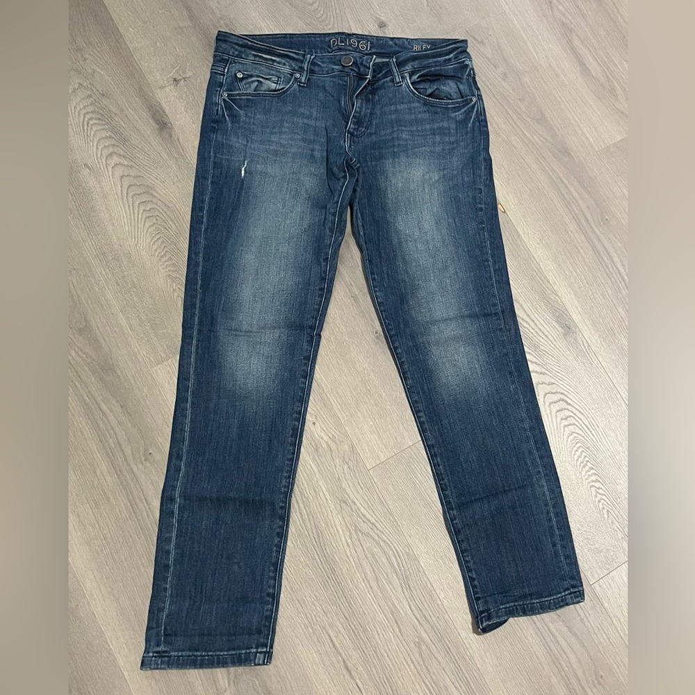 DL1961 Dark Blue Straight Leg Jeans